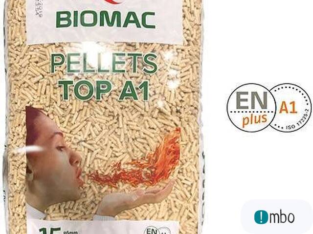 Pellet świerkowy Biomac Top A1 - certyfikat ENplus A1 - dostawa Dobroszyce - 1